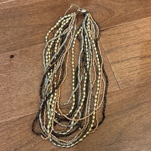 Kenneth Cole Elegant Multi-Strand Beaded Necklace